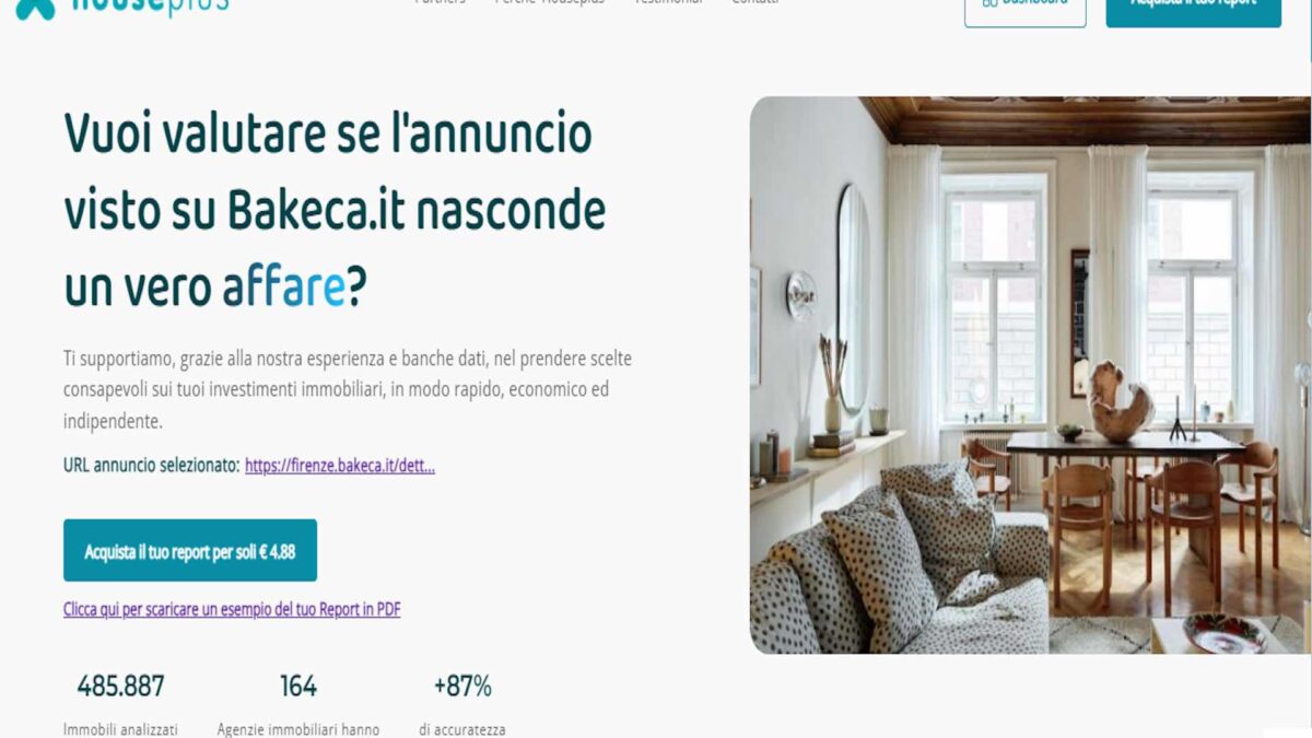 Bakeca con Houseplus per l’Ai generativa negli annunci immobiliari