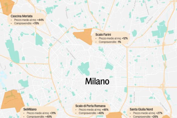 Casavo_mappa Milano impatto riqualificazione quartieri mercato immobiliare