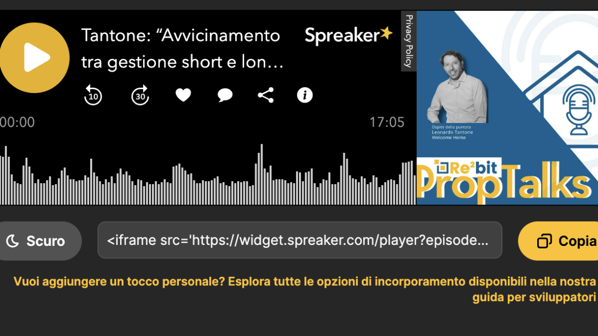 Tantone: “Avvicinamento tra gestione short e long rent è la tendenza in atto nel settore”