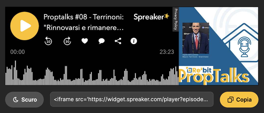 Proptalks #08 – Terrinoni: “Rinnovarsi e rimanere competitivi per dare il meglio, anche ai clienti”