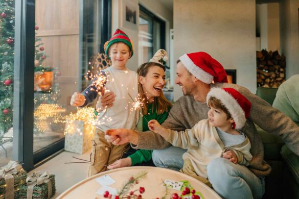 famiglia in casa scambio casa natale