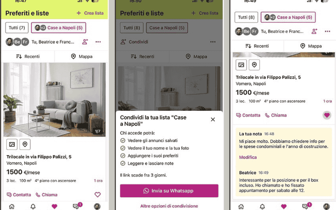 Idealista presenta la nuova versione dell’app, con funzionalità di ricerca condivisa