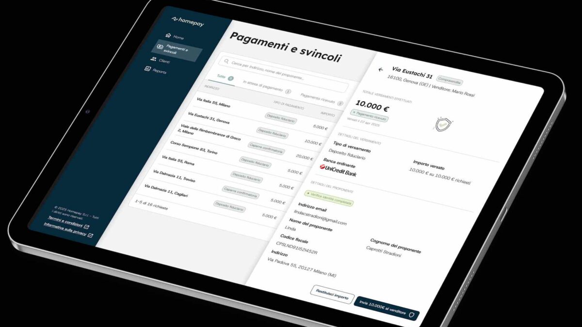 Partnership Homepay-Treezor per i pagamenti nell’immobiliare in Italia