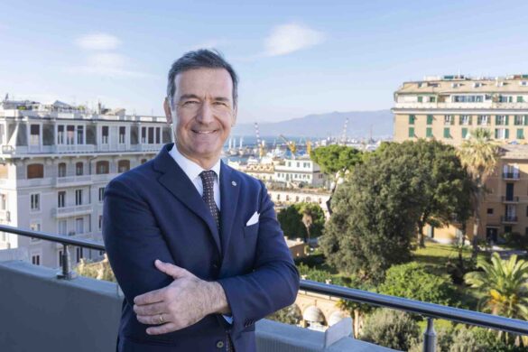 Paolo Moretti, Amministratore Delegato e Direttore Generale di RINA, nella terrazza della sede genovese di via Corsica